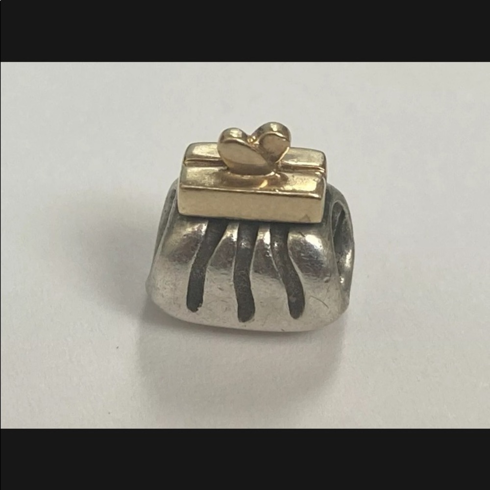 PANDORA CLUTCH PURSE  CHARM TWO TONE